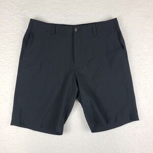 Callaway Shorts Mens 36 Black Solid 10" Inseam Casual‎ Chino Performance Golf